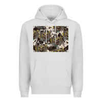 Dove Grey Longhorn Pattern Premium Hoodie - CowhideDigitalArt