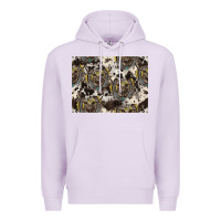 Lilac Longhorn Pattern Premium Hoodie - CowhideDigitalArt