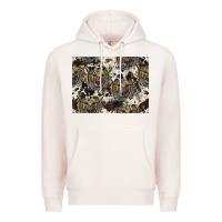 Pale Pink Longhorn Pattern Premium Hoodie - CowhideDigitalArt