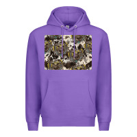 Purple Longhorn Pattern Premium Hoodie - CowhideDigitalArt
