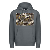 Rock Longhorn Pattern Premium Hoodie - CowhideDigitalArt