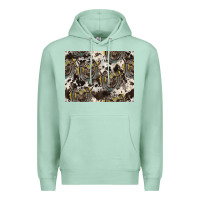 Seafoam Longhorn Pattern Premium Hoodie - CowhideDigitalArt