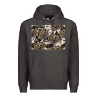 Smoke Longhorn Pattern Premium Hoodie - CowhideDigitalArt