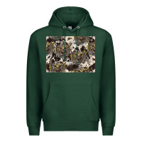 Sports Green Longhorn Pattern Premium Hoodie - CowhideDigitalArt