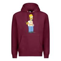 Burgundy The Simpsons Homer Number 1 Dad Father's Day V2 Premium Hoodie - longCreatives