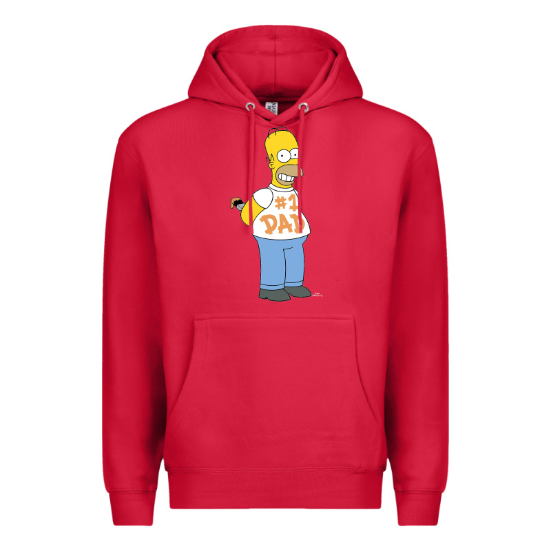 The Simpsons Homer Number 1 Dad Father's Day V2 Premium Hoodie by longCreatives | Teevron