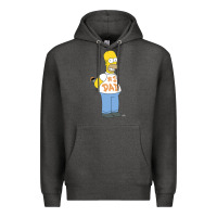 Charcoal Heather The Simpsons Homer Number 1 Dad Father's Day V2 Premium Hoodie - longCreatives
