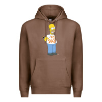 Chestnut The Simpsons Homer Number 1 Dad Father's Day V2 Premium Hoodie - longCreatives