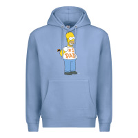 Colony Blue The Simpsons Homer Number 1 Dad Father's Day V2 Premium Hoodie - longCreatives