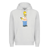 Dove Grey The Simpsons Homer Number 1 Dad Father's Day V2 Premium Hoodie - longCreatives
