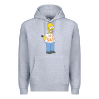 Heather Grey The Simpsons Homer Number 1 Dad Father's Day V2 Premium Hoodie - longCreatives