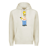 Oatmeal Heather The Simpsons Homer Number 1 Dad Father's Day V2 Premium Hoodie - longCreatives