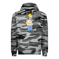 Slate Camo The Simpsons Homer Number 1 Dad Father's Day V2 Premium Hoodie - longCreatives