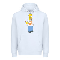 White The Simpsons Homer Number 1 Dad Father's Day V2 Premium Hoodie - longCreatives