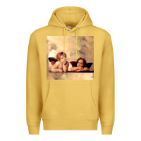 Antique Gold angels gift raphael cupid cherubs art valentine angel Premium Hoodie - longCreatives