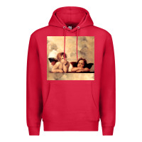 Cardinal angels gift raphael cupid cherubs art valentine angel Premium Hoodie - longCreatives