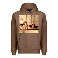 Chestnut angels gift raphael cupid cherubs art valentine angel Premium Hoodie - longCreatives