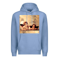 Colony Blue angels gift raphael cupid cherubs art valentine angel Premium Hoodie - longCreatives