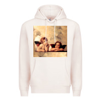 Pale Pink angels gift raphael cupid cherubs art valentine angel Premium Hoodie - longCreatives
