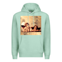 Seafoam angels gift raphael cupid cherubs art valentine angel Premium Hoodie - longCreatives