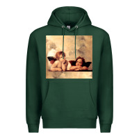 Sports Green angels gift raphael cupid cherubs art valentine angel Premium Hoodie - longCreatives