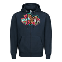Navy easter spring western hearts Zipper Hoodie - Artiststas