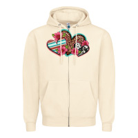 Sandshell easter spring western hearts Zipper Hoodie - Artiststas