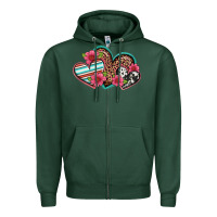 Sports Green easter spring western hearts Zipper Hoodie - Artiststas