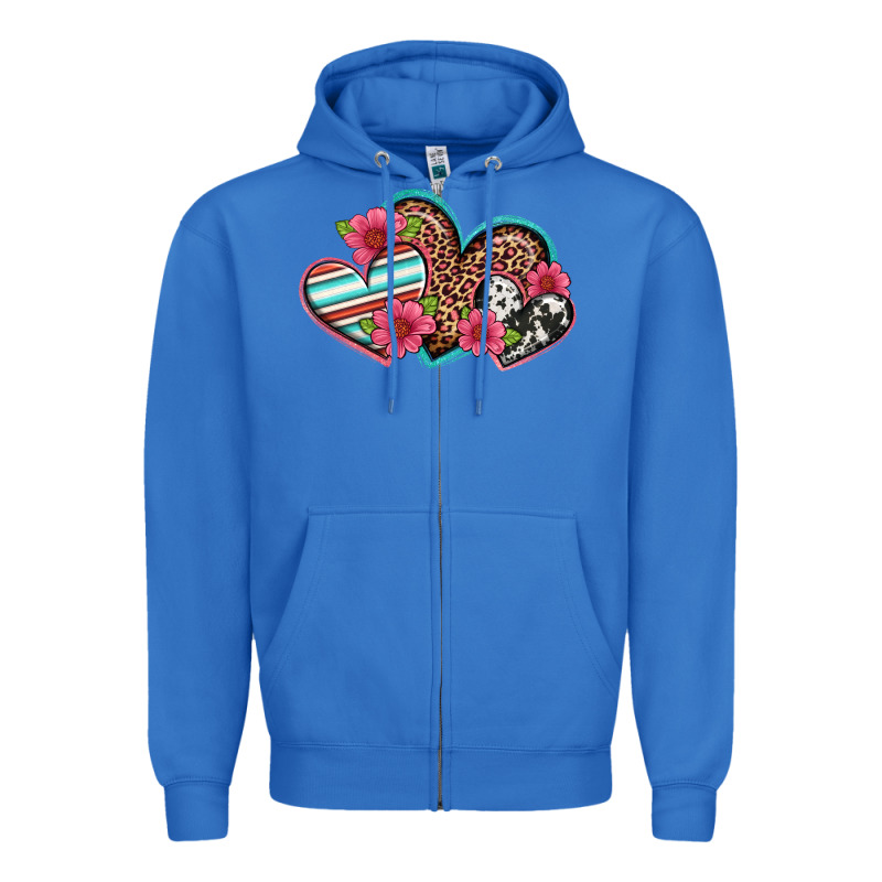 Easter Spring Western Hearts Zipper Hoodie by Artiststas | Teevron