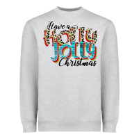 Heather Grey have a holly jolly christmas Heavyweight Sweatshirt - CowhideDigitalArt