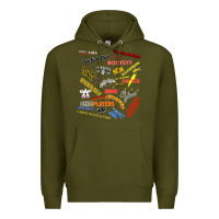 Army Green Just A Little Funk Premium Hoodie - longCreatives