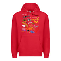Red Just A Little Funk Premium Hoodie - longCreatives