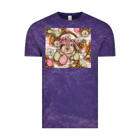 Cloud Purple Easter Bunny tumbler Easter Day Vintage Tee - HowdyJamesFarm