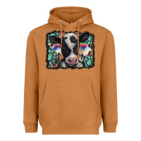 Meerkat western background turquoises gemstones black and white baby cow Heavyweight Hoodie - BarkalooDesign