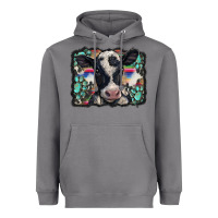 Storm western background turquoises gemstones black and white baby cow Heavyweight Hoodie - BarkalooDesign