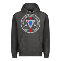Charcoal Heather Secret Jewish Space Laser Corps Mazel Tov Funny Prank Premium Hoodie - longCreatives