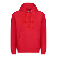 Red Mens Crusader Knight  Knights Templar Cross T  Badge Premium Hoodie - longCreatives