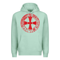 Seafoam Mens Crusader Knight  Knights Templar Cross T  Badge Premium Hoodie - longCreatives