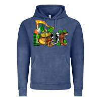 Vintage Denim St. Patrick's Love and golds Vintage Hoodie - OliviaCreatesArt