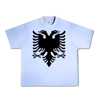 Grape Ice Albanian Flag Eagle Double Red Albania Shqipe Kosovo Urban Heavy Tee - longCreatives