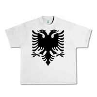 Lunar Rock Albanian Flag Eagle Double Red Albania Shqipe Kosovo Urban Heavy Tee - longCreatives