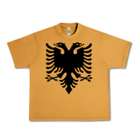 Peanut Butter Albanian Flag Eagle Double Red Albania Shqipe Kosovo Urban Heavy Tee - longCreatives