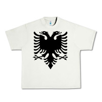 Pistachio Albanian Flag Eagle Double Red Albania Shqipe Kosovo Urban Heavy Tee - longCreatives