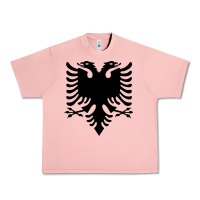 Salmon Albanian Flag Eagle Double Red Albania Shqipe Kosovo Urban Heavy Tee - longCreatives