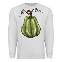 Dove Grey gourd green pumpkin Premium Sweatshirt - BarkalooDesign