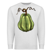 Oatmeal Heather gourd green pumpkin Premium Sweatshirt - BarkalooDesign