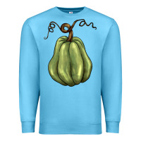 Ocean Blue gourd green pumpkin Premium Sweatshirt - BarkalooDesign