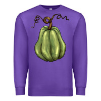 Purple gourd green pumpkin Premium Sweatshirt - BarkalooDesign