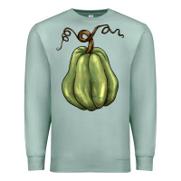 Seafoam gourd green pumpkin Premium Sweatshirt - BarkalooDesign