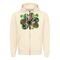 Sandshell western st patricks day shamrocks Zipper Hoodie - Artiststas
